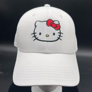 White Hello Kitty SnapBack ball cap
